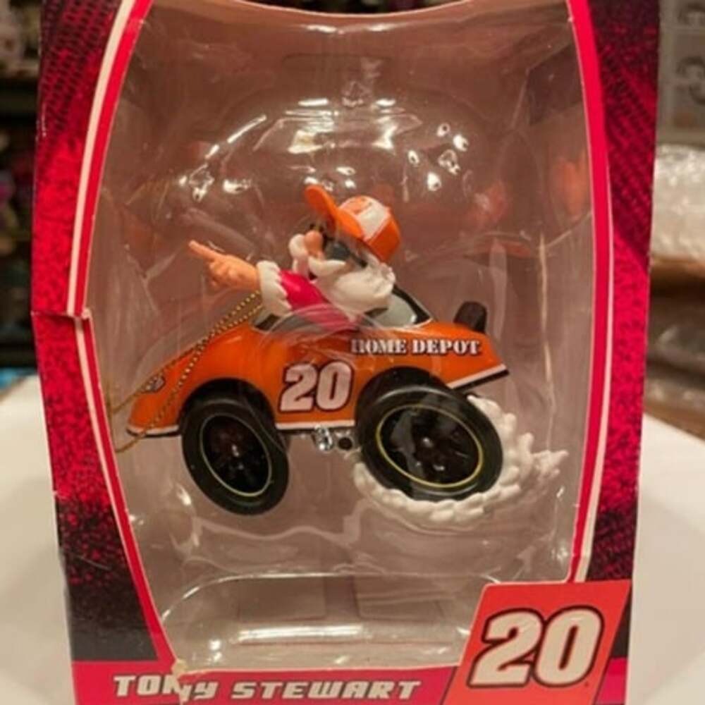 NEW Nascar #20 Tony Stewart "Santa Burnout" Home Depot 2006 Christmas Ornament